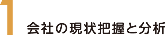 1.会社の現状把握と分析